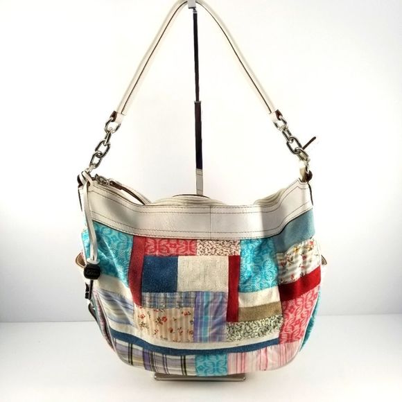 Fossil Handbags - Fossil Patchwork Bag with White Leather Trim P61